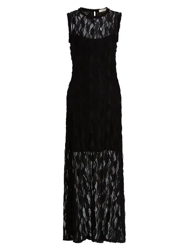 Women's Venus Lace Maxi Dress - Noir