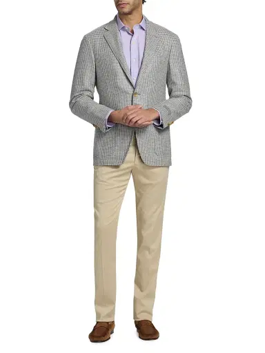 Sartorio Napoli Men's Flat-Front Trousers - Beige - Size 40 | Thumbnail 2 Sartorio Napoli Men's Flat-Front Trousers - Beige - Size 40 | Thumbnail 2