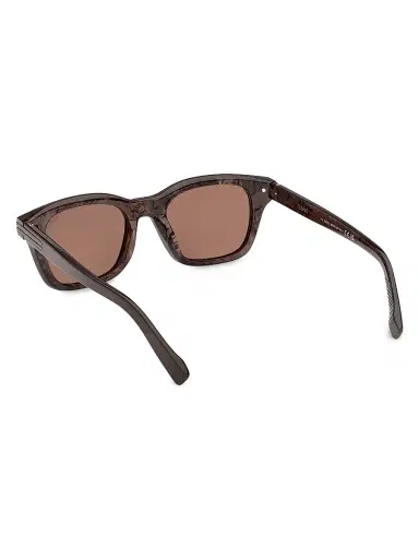 Zegna Men's 54MM Square Sunglasses - Brown | Thumbnail 4 Zegna Men's 54MM Square Sunglasses - Brown | Thumbnail 4