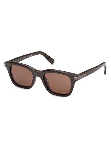 Zegna Men's 54MM Square Sunglasses - Brown | Thumbnail 1 Zegna Men's 54MM Square Sunglasses - Brown | Thumbnail 1