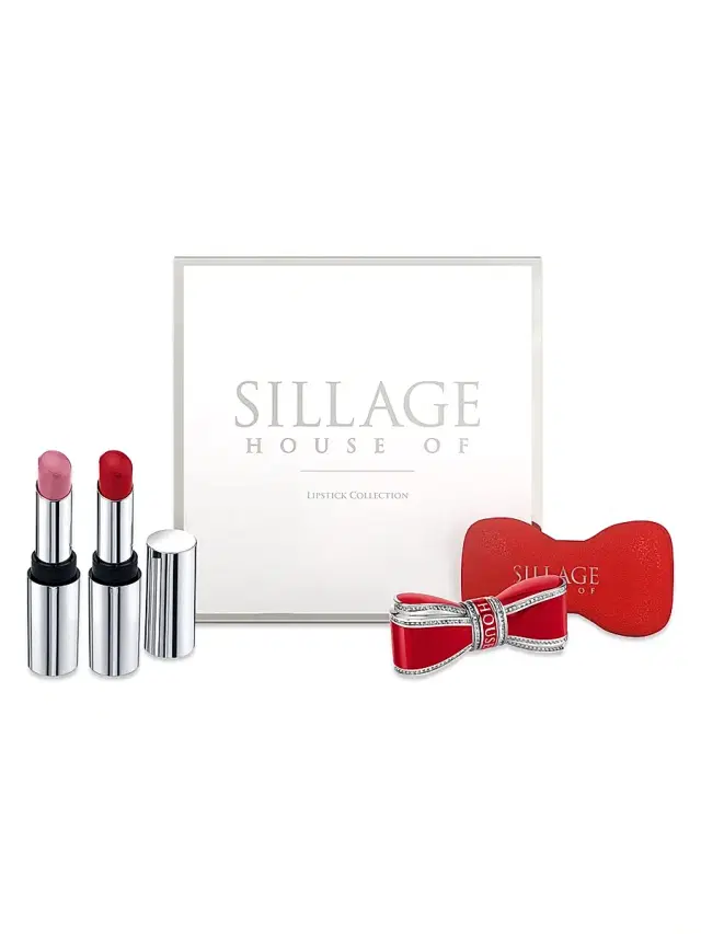 Red Bow Lipstick Case Holiday Set