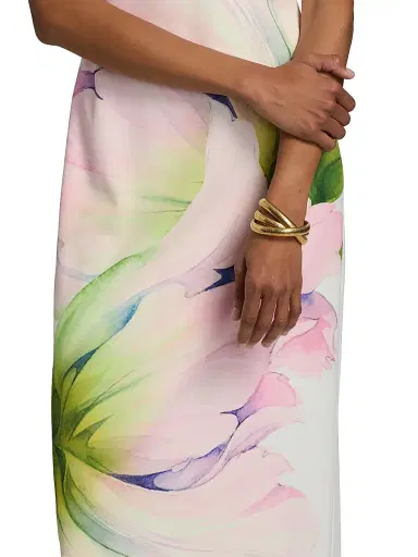 Toccin Women's Adelina Floral Sculpted Cami Gown - Watercolor Floral | Thumbnail 6 Toccin Women's Adelina Floral Sculpted Cami Gown - Watercolor Floral | Thumbnail 6