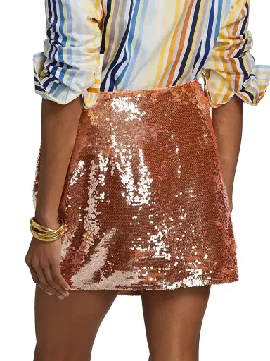 Toccin Women's Dawson Sequin Sarong-Style Miniskirt - Spritz | Thumbnail 5