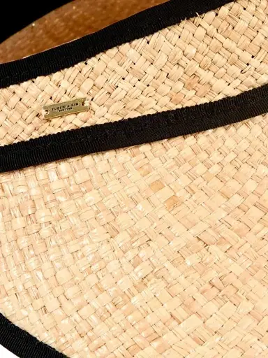 Eugenia Kim Women's Cruise Trixie Raffia Visor - Natural | Thumbnail 6