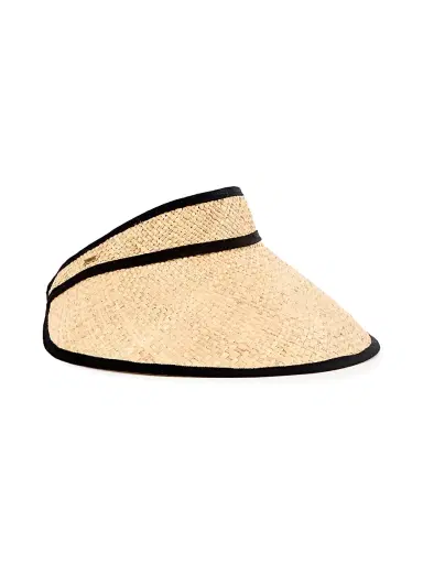 Eugenia Kim Women's Cruise Trixie Raffia Visor - Natural | Thumbnail 1