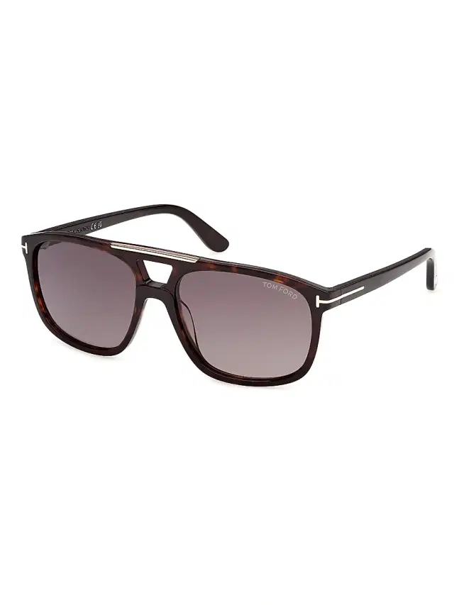 TOM FORD Women's Brianna 58MM Aviator Sunglasses - Brown Purple