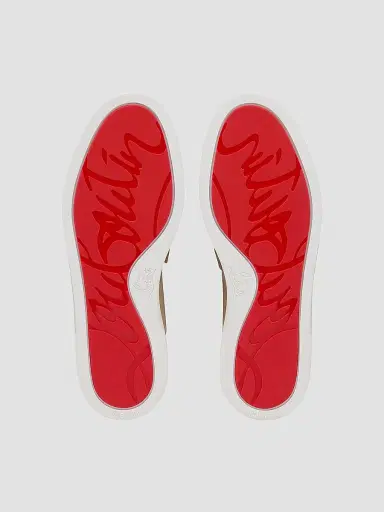 Christian Louboutin Women's Chanme Suede Mule Boat Shoes - Lionne | Thumbnail 5