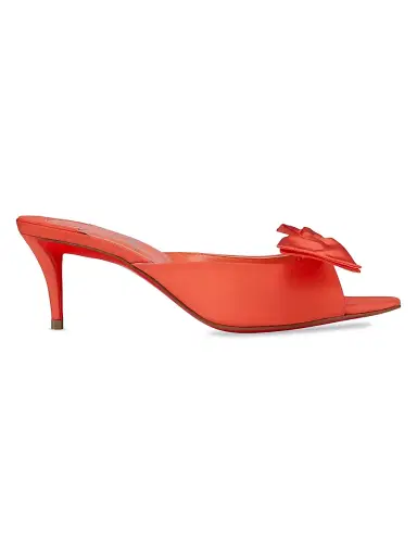 Christian Louboutin Women's Mulazee Silk Taffetas 60MM Mule Sandals - Ceruleo | Thumbnail 5 Christian Louboutin Women's Mulazee Silk Taffetas 60MM Mule Sandals - Ceruleo | Thumbnail 5