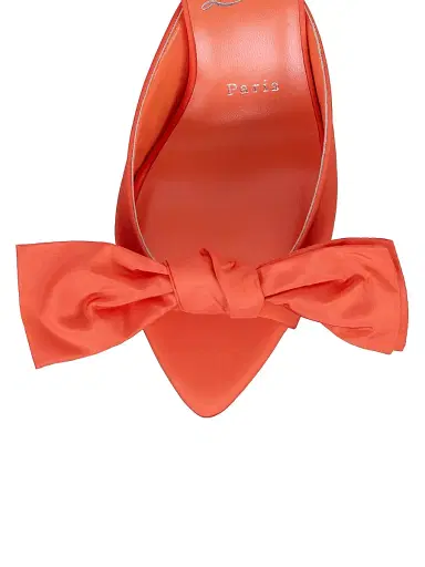 Christian Louboutin Women's Mulazee Silk Taffetas 60MM Mule Sandals - Ceruleo | Thumbnail 8 Christian Louboutin Women's Mulazee Silk Taffetas 60MM Mule Sandals - Ceruleo | Thumbnail 8
