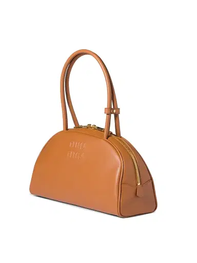 Miu Miu Women's Beau Leather Shoulder Bag - Brown | Thumbnail 2 Miu Miu Women's Beau Leather Shoulder Bag - Brown | Thumbnail 2