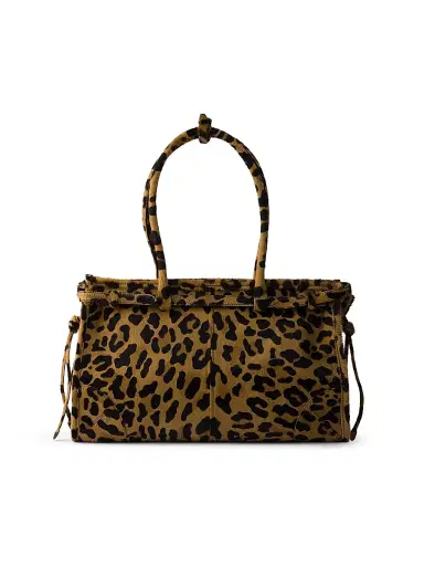 Prada Women's Bonnie Large Printed Leather Top Handle Bag - Beige Khaki | Thumbnail 3
