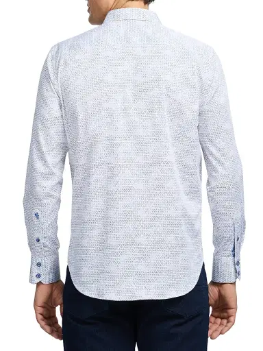Robert Graham Men's Akehurst Printed Long-Sleeve Button-Front Shirt | Thumbnail 5