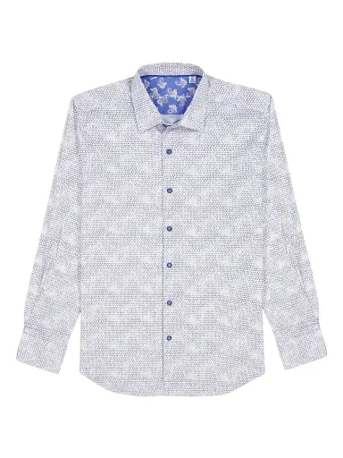 Robert Graham Men's Akehurst Printed Long-Sleeve Button-Front Shirt | Thumbnail 1