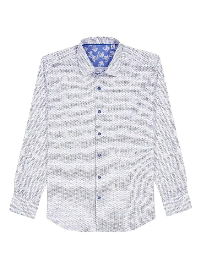 Robert Graham Men's Akehurst Printed Long-Sleeve Button-Front Shirt