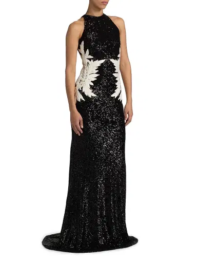 Naeem Khan Women's Sequined Mermaid Gown | Thumbnail 4
