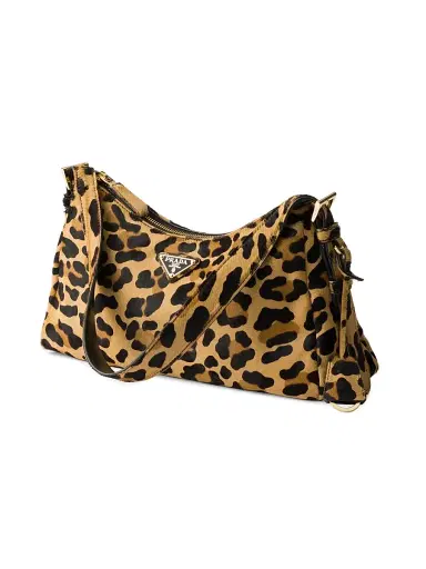 Prada Women's Aimèe Printed Leather Shoulder Bag - Beige Khaki | Thumbnail 2 Prada Women's Aimèe Printed Leather Shoulder Bag - Beige Khaki | Thumbnail 2
