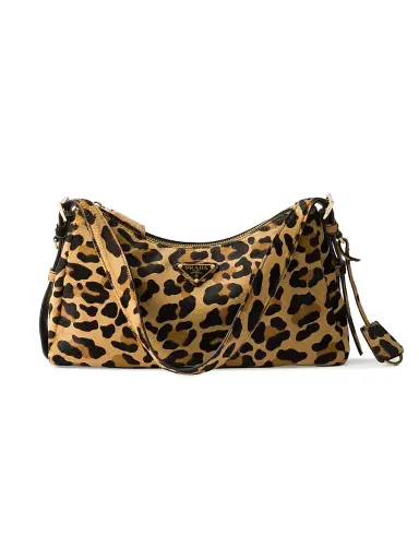 Prada Women's Aimèe Printed Leather Shoulder Bag - Beige Khaki | Thumbnail 1 Prada Women's Aimèe Printed Leather Shoulder Bag - Beige Khaki | Thumbnail 1