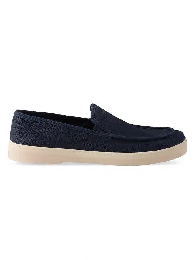 Men's Fabric Loafers - Blue