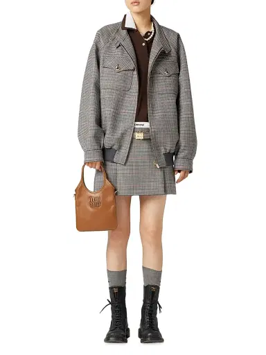 Miu Miu Women's Ivy Leather Top Handle Bag | Thumbnail 2