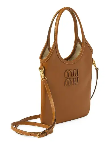 Miu Miu Women's Ivy Leather Top Handle Bag | Thumbnail 5