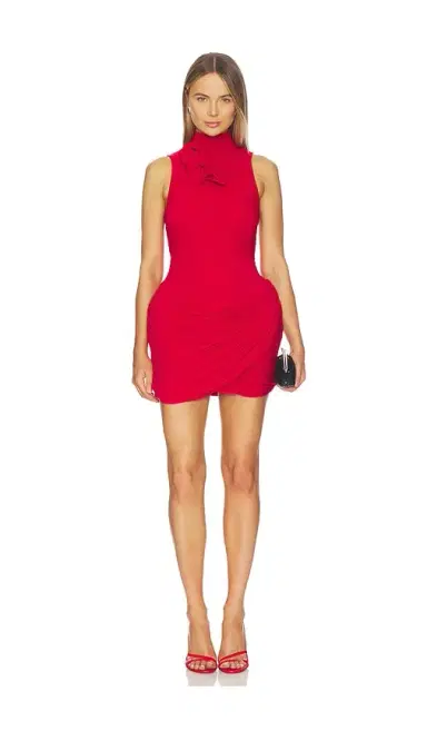 Magda Butrym High Neck Sleeveless Mini Dress | Thumbnail 1
