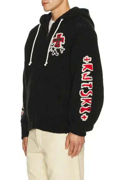 rice nine ten Hand Kinitted Sk8 Zip Hoodie | Thumbnail 3 rice nine ten Hand Kinitted Sk8 Zip Hoodie | Thumbnail 3