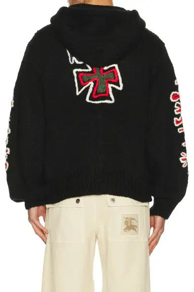 rice nine ten Hand Kinitted Sk8 Zip Hoodie | Thumbnail 1 rice nine ten Hand Kinitted Sk8 Zip Hoodie | Thumbnail 1