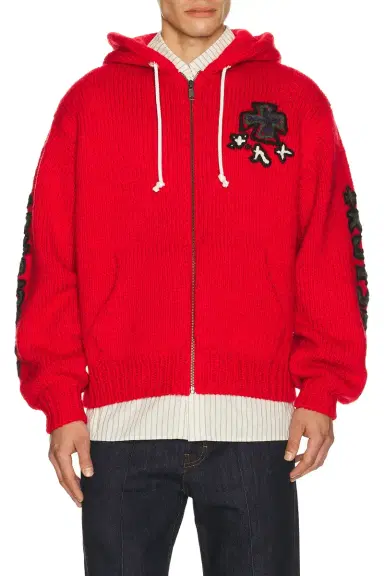 rice nine ten Hand Knitted Sk8 Zip Hoodie | Thumbnail 2 rice nine ten Hand Knitted Sk8 Zip Hoodie | Thumbnail 2