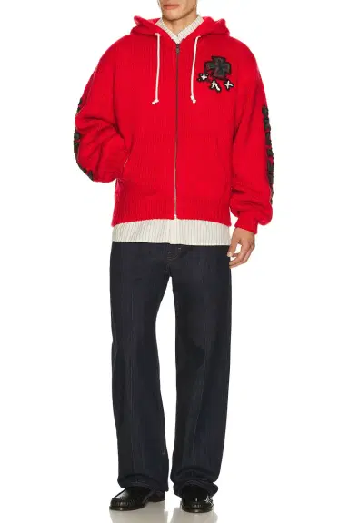 rice nine ten Hand Knitted Sk8 Zip Hoodie | Thumbnail 5 rice nine ten Hand Knitted Sk8 Zip Hoodie | Thumbnail 5
