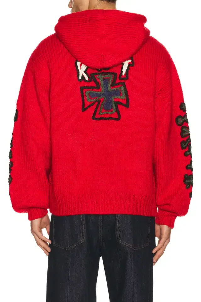 Hand Knitted Sk8 Zip Hoodie