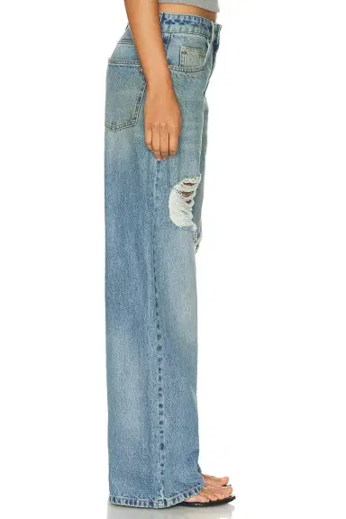 AREA Crystal Fray Wide Leg | Thumbnail 3 AREA Crystal Fray Wide Leg | Thumbnail 3