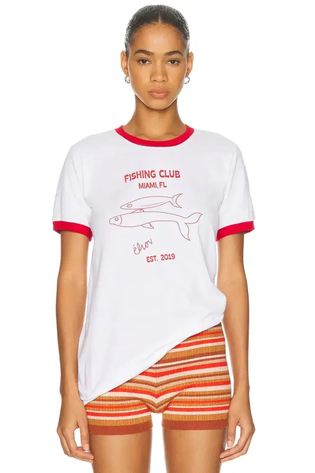 Fishing Club Ringer Tee