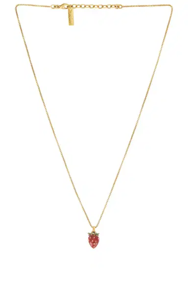 Saint Laurent Strawberry Pendant Necklace | Thumbnail 1