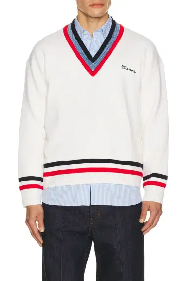 Marni V Neck Sweater | Thumbnail 1 Marni V Neck Sweater | Thumbnail 1