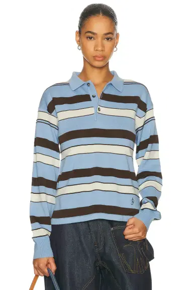 JW Anderson Knitted Rugby Polo Sweater | Thumbnail 1