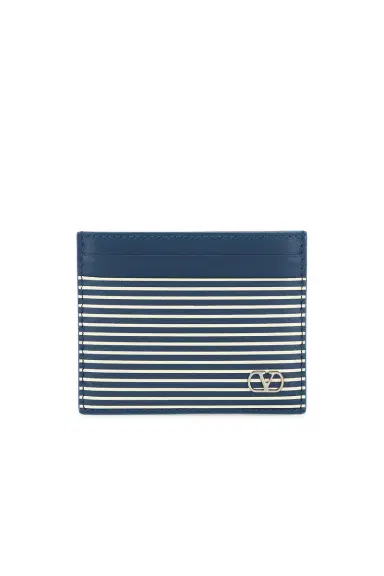 Valentino Garavani Classic Stripe Card Holder | Thumbnail 1 Valentino Garavani Classic Stripe Card Holder | Thumbnail 1