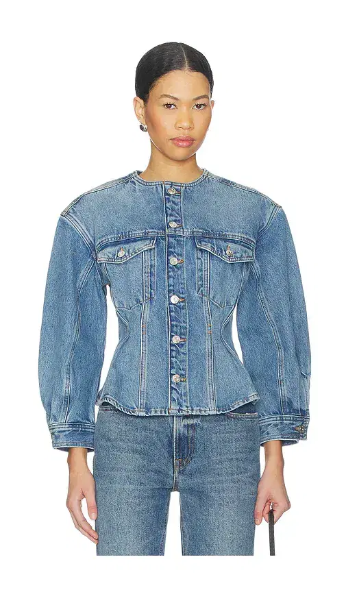 The Nipped Collarless Jacket