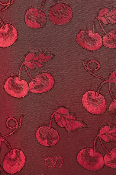 Valentino Satin Cherry Button Up Shirt | Thumbnail 5