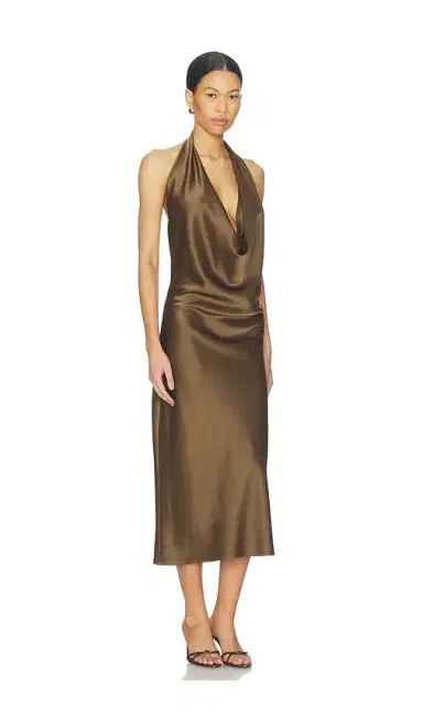 ALEJANDRA ALONSO ROJAS Draped Halter Dress | Thumbnail 2 ALEJANDRA ALONSO ROJAS Draped Halter Dress | Thumbnail 2