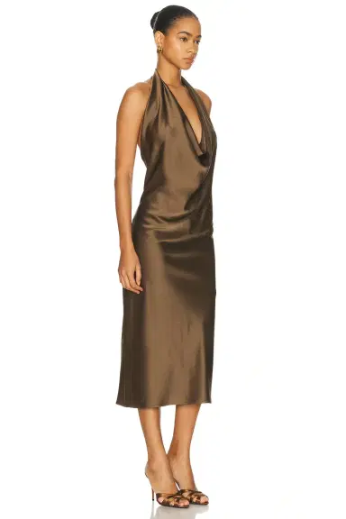 ALEJANDRA ALONSO ROJAS Draped Halter Dress | Thumbnail 4 ALEJANDRA ALONSO ROJAS Draped Halter Dress | Thumbnail 4