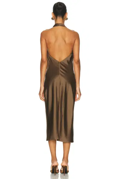 ALEJANDRA ALONSO ROJAS Draped Halter Dress | Thumbnail 5 ALEJANDRA ALONSO ROJAS Draped Halter Dress | Thumbnail 5