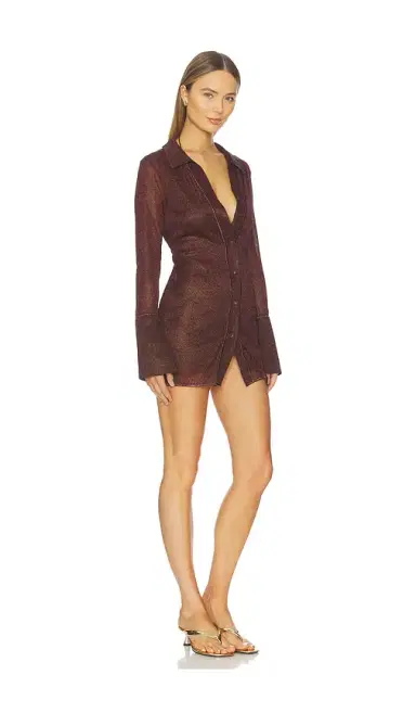 Oséree Lumiere Slim Shirt Dress | Thumbnail 2 Oséree Lumiere Slim Shirt Dress | Thumbnail 2
