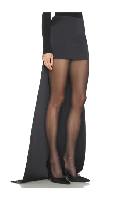 The New Arrivals by Ilkyaz Ozel Medea Long Trained Mini Skirt | Thumbnail 2 The New Arrivals by Ilkyaz Ozel Medea Long Trained Mini Skirt | Thumbnail 2