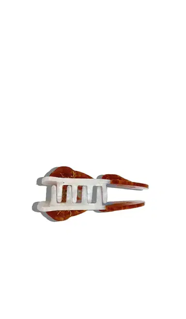Solar Eclipse Hand-Painted King Charles Claw Hair Clip | Thumbnail 2