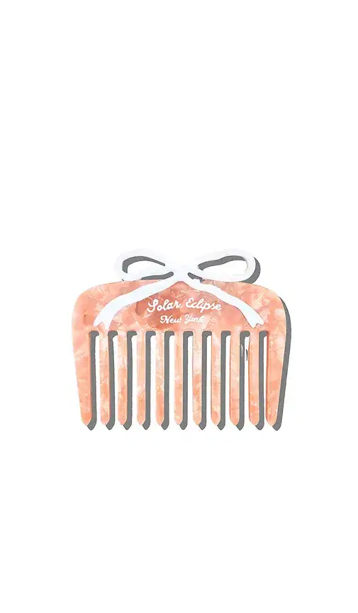 Solar Eclipse Hand-Painted Vintage Bow Pocket Comb