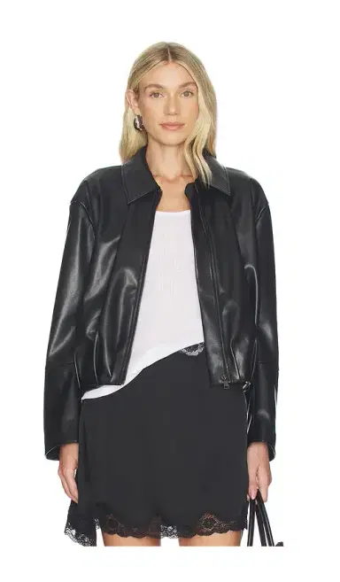 Elodie the Label Kael Faux Leather Jacket | Thumbnail 2