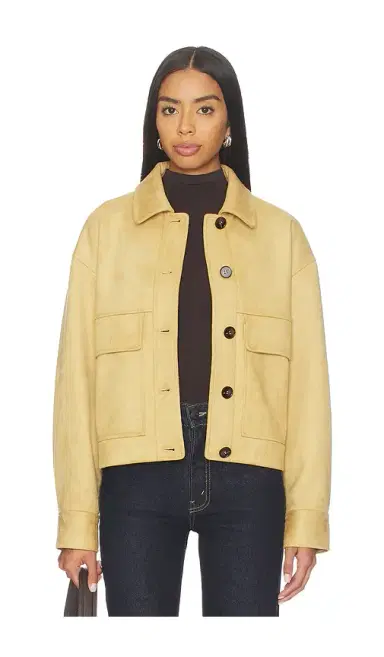Elodie the Label Liora Faux Suede Jacket | Thumbnail 1
