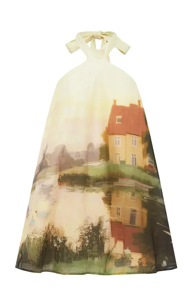Leo Lin Eloise Halterneck Mini Dress