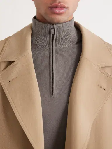 PIACENZA 1733 Virgin Wool Half-Zip Sweater - Men | Thumbnail 5 PIACENZA 1733 Virgin Wool Half-Zip Sweater - Men | Thumbnail 5