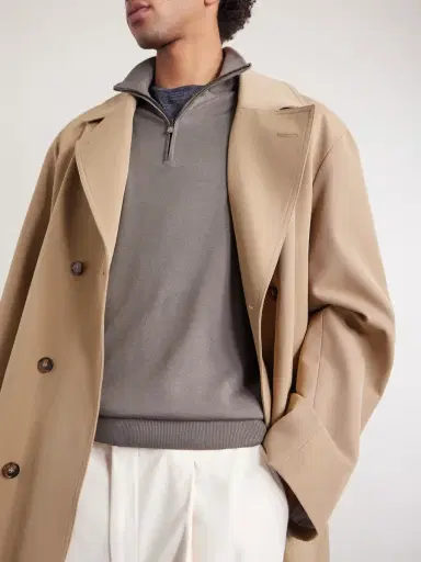 PIACENZA 1733 Virgin Wool Half-Zip Sweater - Men | Thumbnail 6 PIACENZA 1733 Virgin Wool Half-Zip Sweater - Men | Thumbnail 6